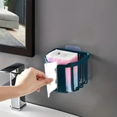 Süper Yapışkanlı Tuvalet Kağıtlığı Kağıt Havlu Askısı Çok Amaçlı Askı - 5