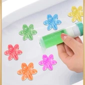 Tuvalet Temizleme Jeli Klozet Banyo Koku Giderici Damga Seti Desenli Koku Giderici 3 Adet Set - 3