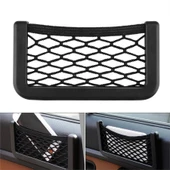 Araba Torpido Telefon Ruhsat Tutucu Fileli Araç Içi Organizer Yapışkanlı File Düzenleyici 14x8 Cm - 3