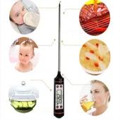 Gıda Termometresi Et Su Süt Sıcaklık Ölçer Yiyecek Sıvı Gıda Isı Ölçüm Termometresi thumbnail 2