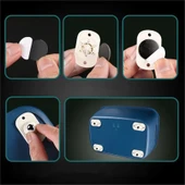 4 Adet 360 Derece Döner Tekerlek Bilyeli Yapışkanlı Eşya Kaydırma Aparatı Mobilya Tekerleği - 7