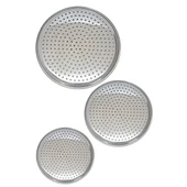 24 cm Paslanmaz Çelik Oval Delikli Model Tepsi Sarma Dolma Altlığı Pide Pizza Mutfak Tepsisi - 4