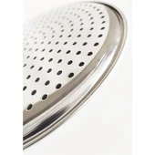22 cm Paslanmaz Çelik Oval Delikli Model Tepsi Sarma Dolma Altlığı Pide Pizza Mutfak Tepsisi - 8