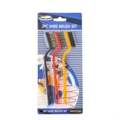 3 Adet Ocak Fırın Mangal Izgara Airfryer Temizliği Tel Pas Sökme Fırçası 3lü Yağ Temizleme Fırçası - 8