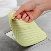 Gri Renk Kare Kötü Koku Önleyici Silikon Mat Banyo Mutfak Lavabo Balkon Gider Tıpası Kapağı - 8