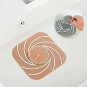 Kahverengi Renk Delikli Silikon Kötü Koku Önleyici Banyo Mutfak Lavabo Koku Önleyici Sızdırmaz Ped - 4