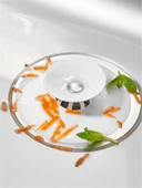 Mutfak ve Banyo İçin Lavabo ve Küvet Tıkacı Süzgeci Pratik ve Esnek Tasarımlı Hijyenik Süzgeç Beyaz - 2