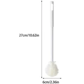 Beyaz Yaprak Model Silikon Uçlu Ekstra Yumuşak Bardak Şişe Ve Biberon Temizleme Fırçası - 5