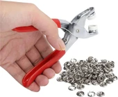 Metal Çıt Çıtlı Düğme Pensesi Ve Düğme Aparatları Gömlek, Elbise Kıyafet Düğme Aparatı - 7