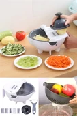 Çok Amaçlı Süzgeçli Pratik Rende Sebze Meyve Doğrayıcı Fonksiyonel Mutfak Rendesi thumbnail 1