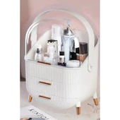 Çok Amaçlı Çekmeceli Makyaj Kozmetik Banyo Ofis Masa Düzenleyici Organizer - 3