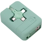 Çoklu 3'lü Telefon Şarj Kablosu Type-C Micro USB Lightning Uyumlu Hızlı Şarj Veri Aktarımı - 5