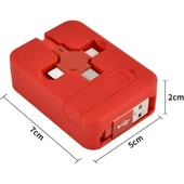 Çoklu 3'lü Telefon Şarj Kablosu Type-C Micro USB Lightning Uyumlu Hızlı Şarj Veri Aktarımı - 2
