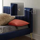 Yatak Baza Başlık Sabitleme Aparatı Ses Ve Sallanma Titreşim Önleyici Eşya Sabitleme Metal 2 Adet (6,5cm x 8,5cm) thumbnail 8