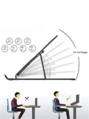 7 Kademeli Ayarlı Katlanabilir Laptop Tablet Standı Siyah thumbnail 6