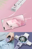 Çoklu 3'lü Telefon Şarj Kablosu Type-C Micro USB Lightning Uyumlu Hızlı Şarj Veri Aktarımı - 1