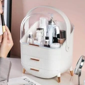 Çok Amaçlı Çekmeceli Makyaj Kozmetik Banyo Ofis Masa Düzenleyici Organizer - 4