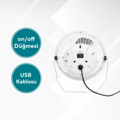 Kumtel 4'lü Masaüstü USB Fan - 3