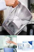 2'li Brita Filtre için Standart Yedek Klasik Kartuş Dispenserler 2 Adet Su Filtresi Cihazı Kartuş - 1