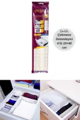 4lü Çekmece Düzenleyici Seti 10x40 cm Pratik Bölmeli Organizer Mutfak Banyo Dolap İçi Raf - 2