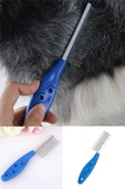 Kedi Köpek Tüy Açıcı Tarak Bit Tarağı Mavi Kedi Köpek Bit Tarağı - 1