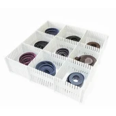 4lü Çekmece Düzenleyici Seti 10x40 cm Pratik Bölmeli Organizer Mutfak Banyo Dolap İçi Raf - 1