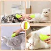Buharlı Kedi & Köpek Yıkama Fırçası Tarağı Yumuşak Silikon - 5