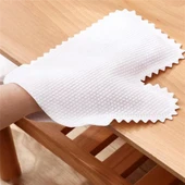 10 Adet Sihirli Toz Alma Eldiveni Çift Taraflı Mutfak Banyo Mobilya Toz Alma Eldiveni - 4