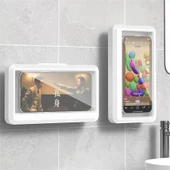 Su Geçirmez Telefon Kabı Hareketli Telefon Tutucu Stand Duş İçi Suya Dayanıklı Telefon Koruyucu Stand - 6