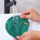 Gri Renk 3 Adet Kötü Koku Önleyici Silikon Mat Banyo Mutfak Lavabo Balkon Gider Tıpa Tıkacı Kapak thumbnail 6