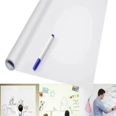 Kesilebilir Beyaz Tahta Kalem Hediyeli Duvar Dolap Mutfak Yapıştırılabilir Beyaz Yazı Tahtası - 2