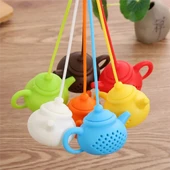 Çaydanlık Tasarımlı Çay Demleme Süzgeci Yanmaz Erimez Pratik Kullanımlı Şık Çay Filtresi Demlik Süzgeci - 2