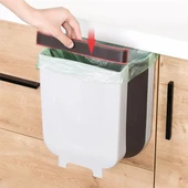 Gri Katlanabilir Mutfak Çöp Kovası Pratik Portatif Mutfak Çöp Kutusu thumbnail 5
