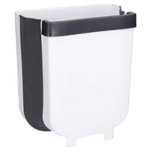 Gri Katlanabilir Mutfak Çöp Kovası Pratik Portatif Mutfak Çöp Kutusu thumbnail 7