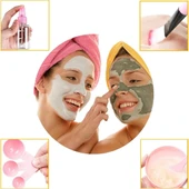 9 Parça Yüz Maskesi Hazırlık Seti Yüz Maskesi Set Hazırlama Karıştırma Maske Seti - 3