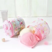 Sütyen Yıkama Torbası Fileli Çamaşır Fermuarlı Pembe Çantası Çamaşır Makinesi Darbe Hasar Almaz File - 3