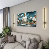 Mesleki Cam Tablo - Aşçı - Yatay Motif 01-149 - 4