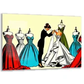 Mesleki Cam Tablo - Modacı - Yatay Motif 08-176 thumbnail 1