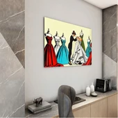 Mesleki Cam Tablo - Modacı - Yatay Motif 08-176 thumbnail 3