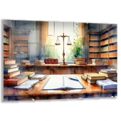 Mesleki Cam Tablo - Hukukçu - Yatay Motif 06-195 thumbnail 1