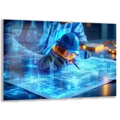 Mesleki Cam Tablo - Mühendis - Yatay Motif 09-155 thumbnail 1