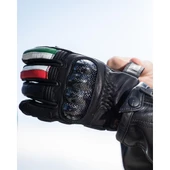 OJ FIGHTER 1.8 İTALYAN TARZI KORUMALI KISA MOTOSİKLET DERİ ELDİVEN L - 10