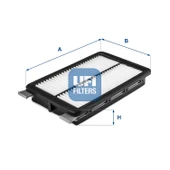 Ufi HAVA FİLTRESİ HYUNDAI, KIA 30.710.00 thumbnail 2
