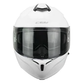 CGM 568A BER MONO ÇENE AÇILIR MOTOSİKLET KASKI BEYAZ / XL - 2