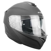 CGM 568A BER MONO ÇENE AÇILIR MOTOSİKLET KASKI ANTRASIT / M thumbnail 2