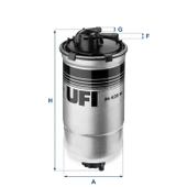 Ufi YAKIT FİLTRESİ VW POLO, POLO IV 24.428.00 thumbnail 2