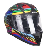 CGM 311X BLAST SKULL KAPALI KASK Gökkuşağı M thumbnail 2