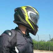 CGM 311G BLAST SPORT KAPALI KASK Mat Siyah-Sarı S thumbnail 3