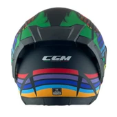 CGM 311X BLAST SKULL KAPALI KASK Gökkuşağı M thumbnail 4