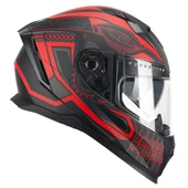 CGM 311M BLAST MAYA KAPALI KASK Kırmızı-Siyah M thumbnail 1